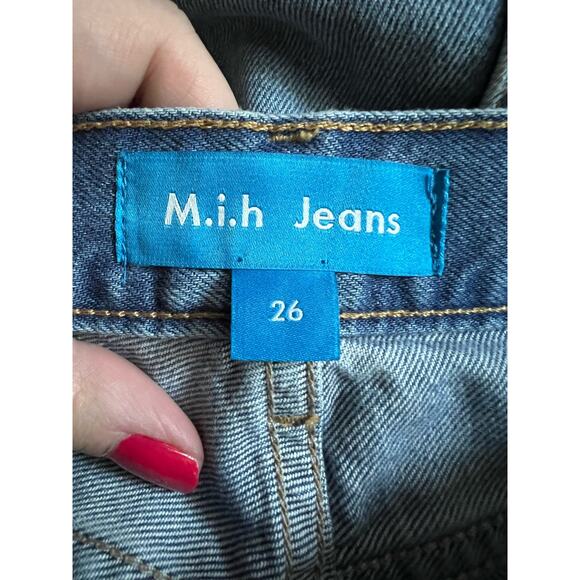M.i.h Jeans Women's Mimi Jean High Rise Slim Fit Straight Jeans Blue Size 26 - Picture 10 of 12